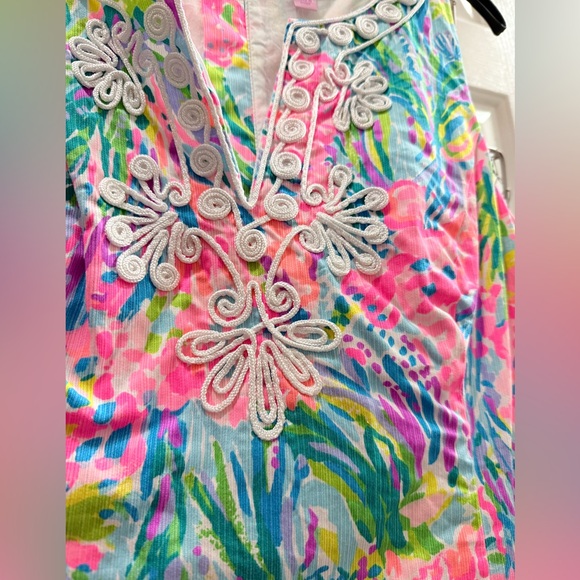 Lilly Pulitzer Gabby Shift Dress Fan Sea Print - Picture 9 of 9